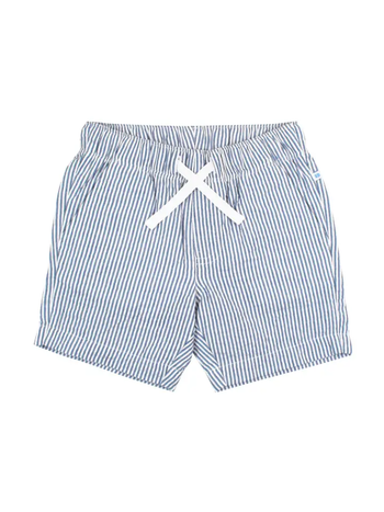 Boys Blue Seersucker Pull-On Shorts