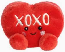 5" Plush Palm Pals / XOXO Candy Heart