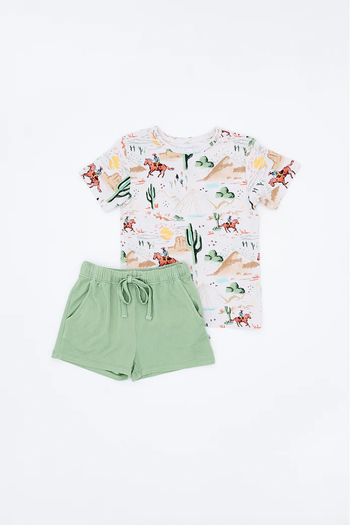Bamboo Shirt & Short Set - Billy Western