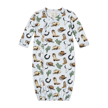 Cowboy Country Infant Gown