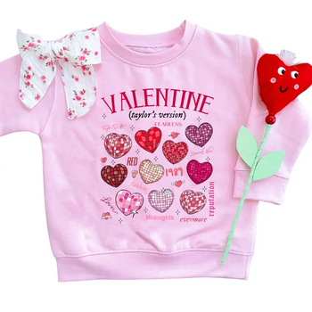 Taylor's Version Valentine's Day Pink Sweatshirt