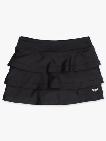 Girls Black Active Skort