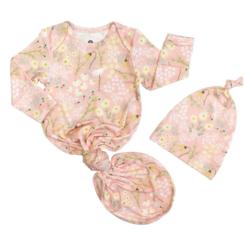 Spring Meadow Bamboo Baby Gown Set