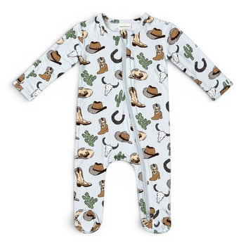 Cowboy Country / 2-Way Zip Footie