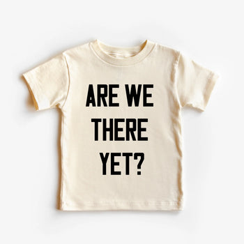 Are We There Yet? Holiday T- Shirt / Natural & Black