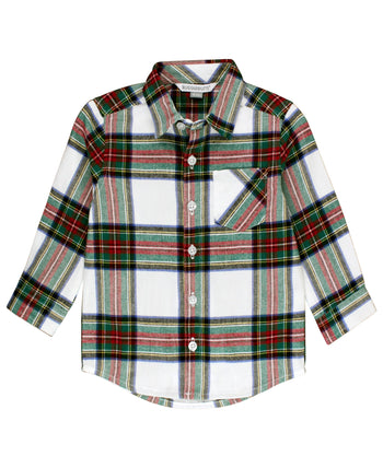 * Good Tidings Plaid L/S Button Down Shirt