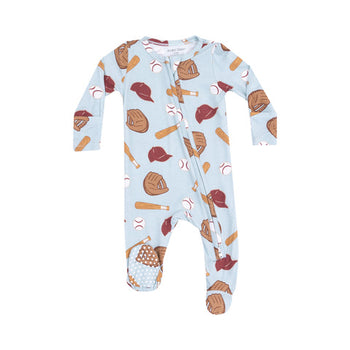 2-Way Zipper Footie / Baseball