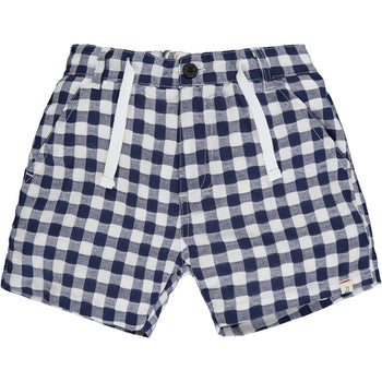 Me & Henry Blue Plaid Crew Shorts