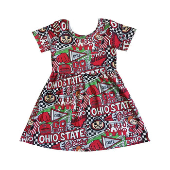 Ohio Buckeye State Childrens' Dress