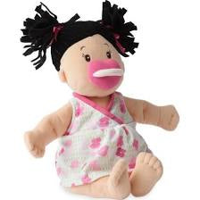 Baby Stella Peach Doll / Black Hair