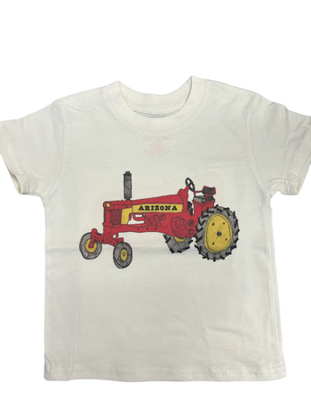 AZ Red Tractor S/S or L/S Tee or Onesie