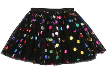 * Multi Dot Black Tutu