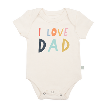 I Love Dad Organic Onesie