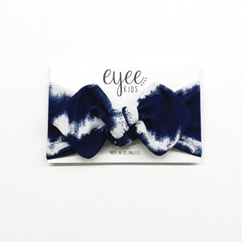 Indigo Tie Dye Knot Headband