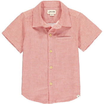 Newport S/S Shirt - Red Micro Plaid