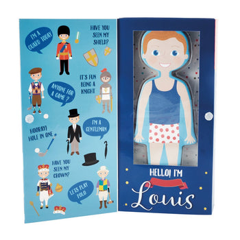 Wooden Magnetic Dress Up Doll / Louis