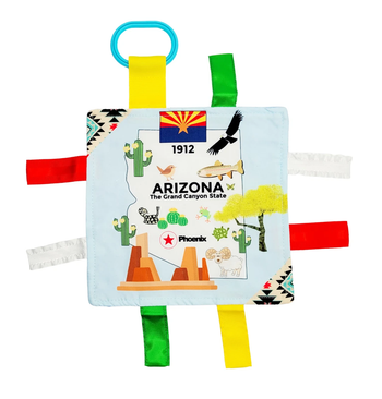 AZ State Crinkle Tag Square