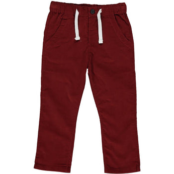 Tally Deep Red Cord Pants