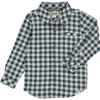 Teal Plaid L/S Shirt