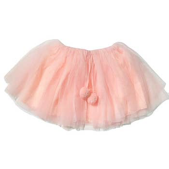 * Peach Pretty Pom Tutu
