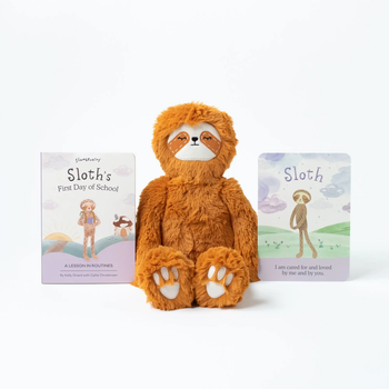 Slumberkins Harvest Sloth Kin Back to School Bundle - Routines
