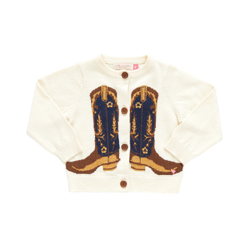 Cream Sweater / Cowboy Boots